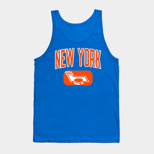 New York (I) Hockey (Blue) Tank Top by Locker Room Originals